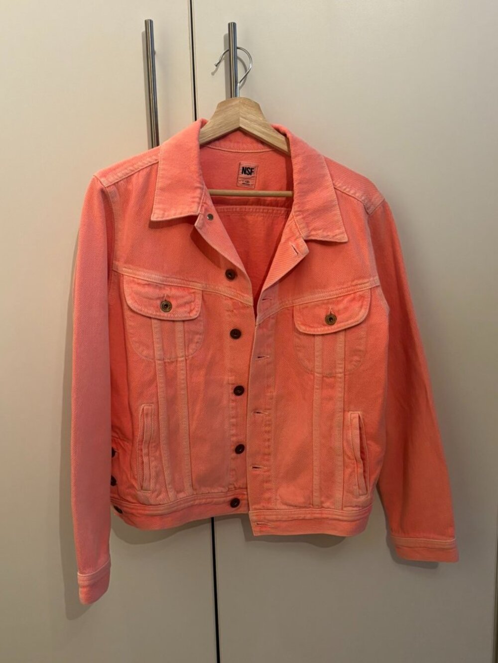 NSF Coral Pink Denim Jean Jacket